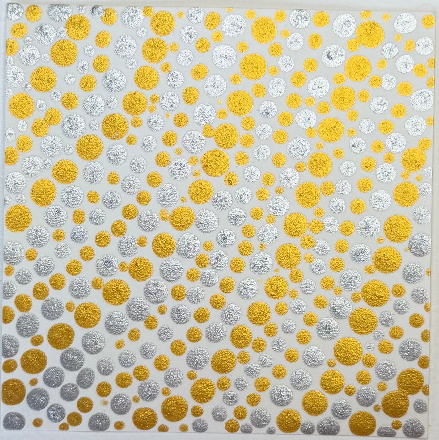 Flowing Constellation Dots: Gold & Silver