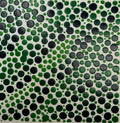 Flowing Constellation Dots: Shades of Green