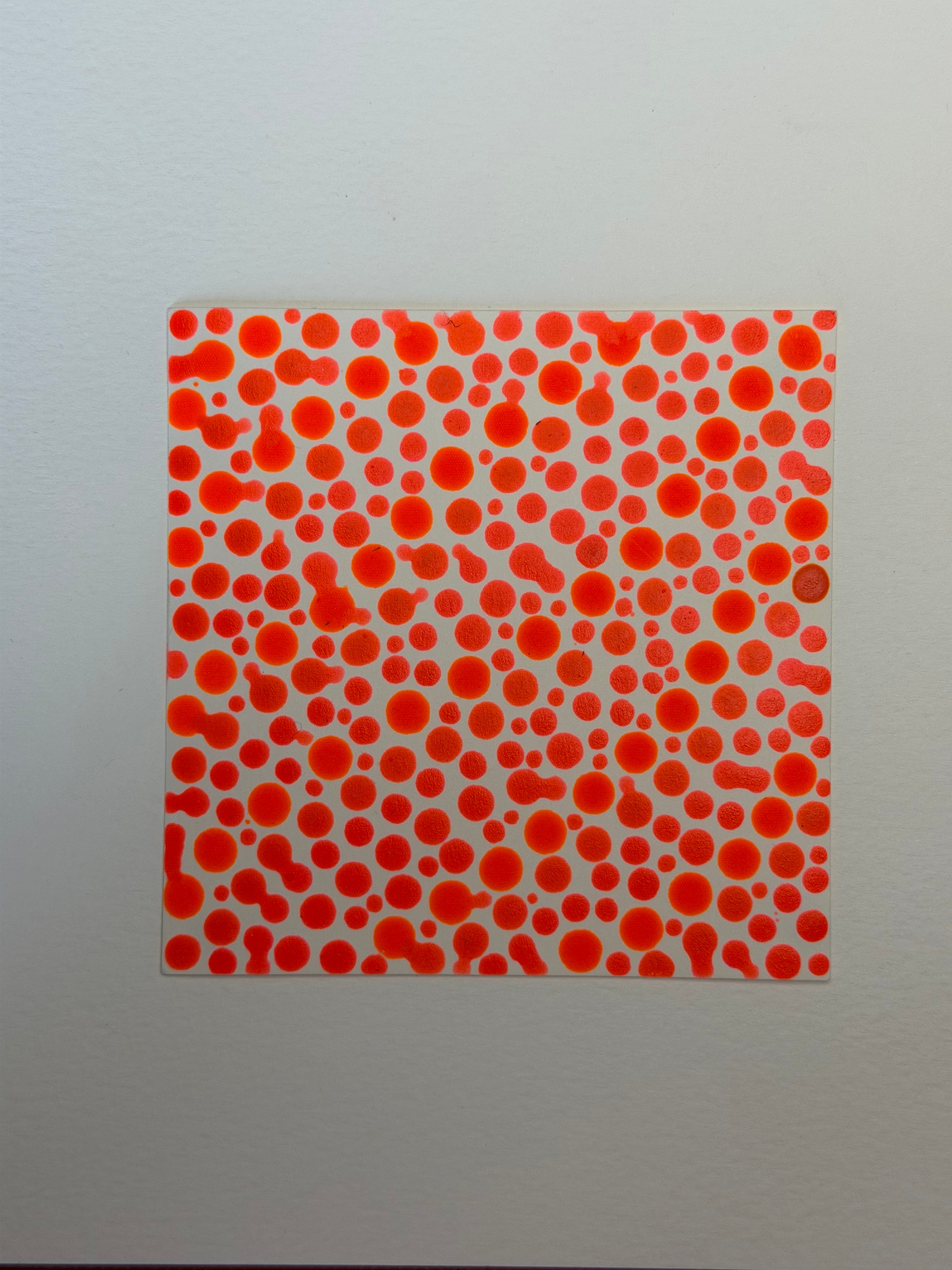 Flowing Constellation Dots: Luminous Orange Tones