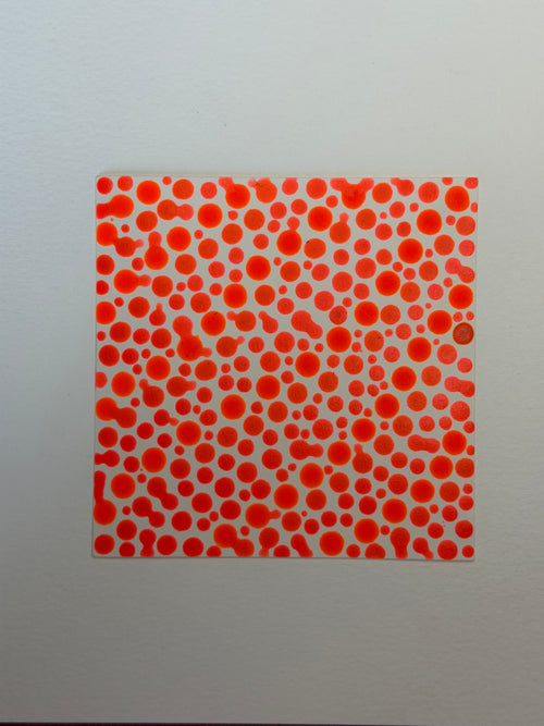 Flowing Constellation Dots: Luminous Orange Tones