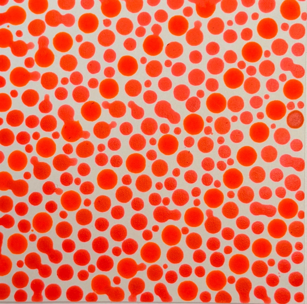 Flowing Constellation Dots: Luminous Orange Tones