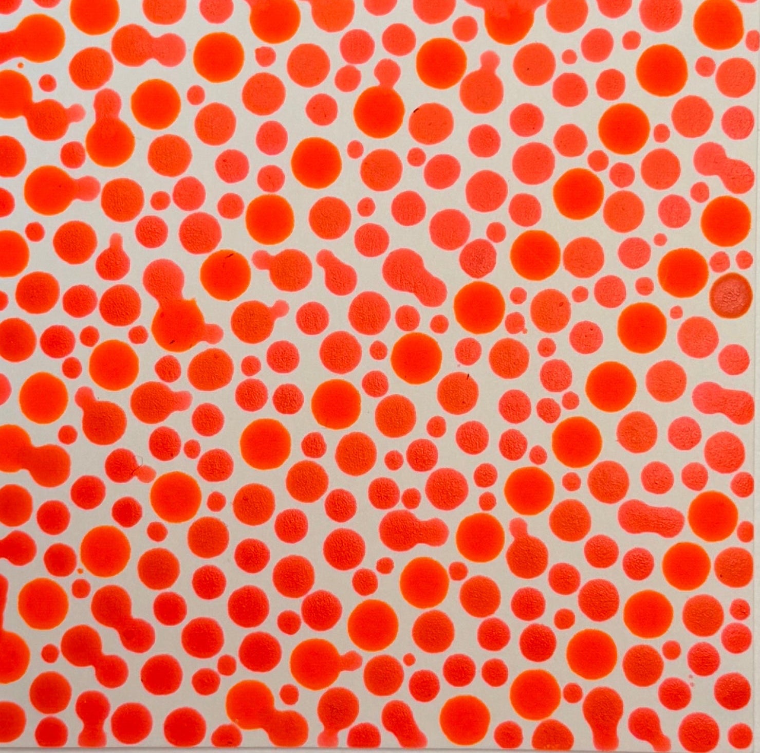 Flowing Constellation Dots: Luminous Orange Tones