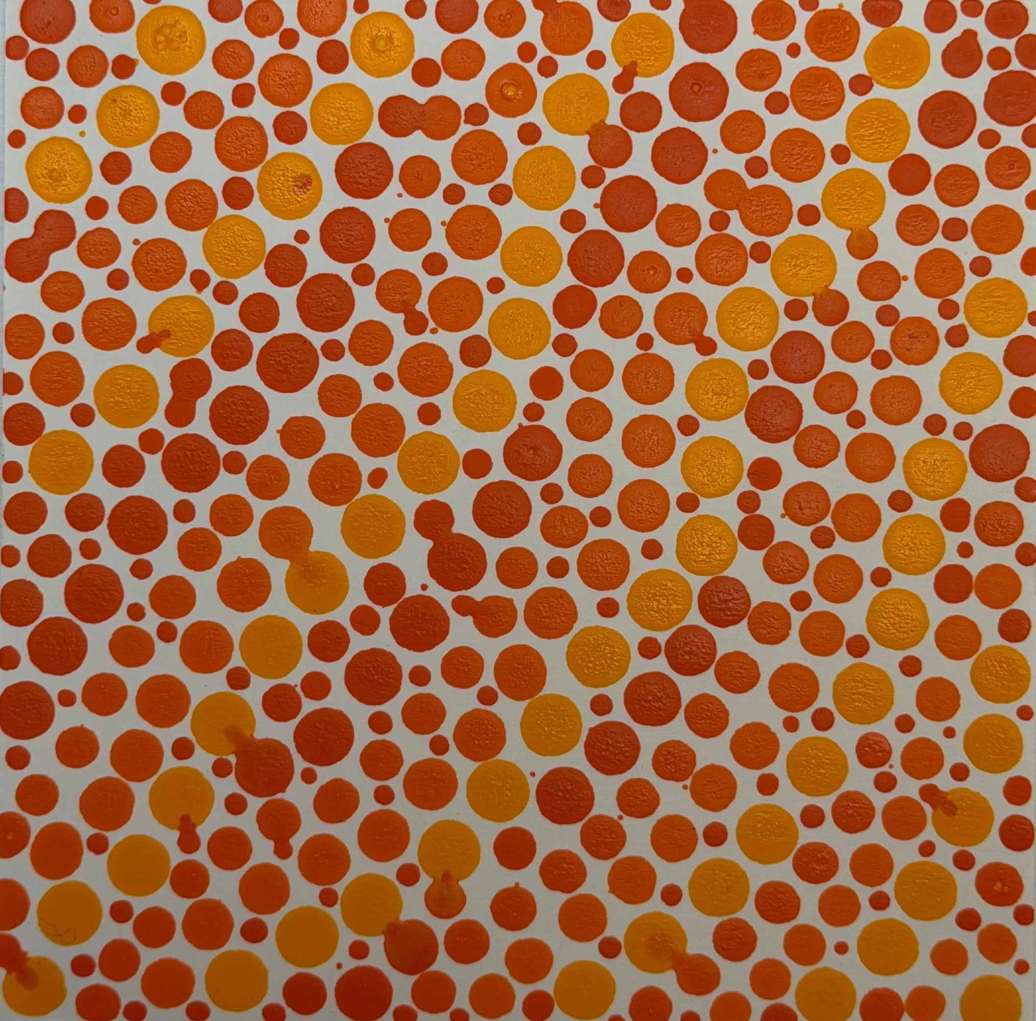 Flowing Constellation Dots: Shades of Orange