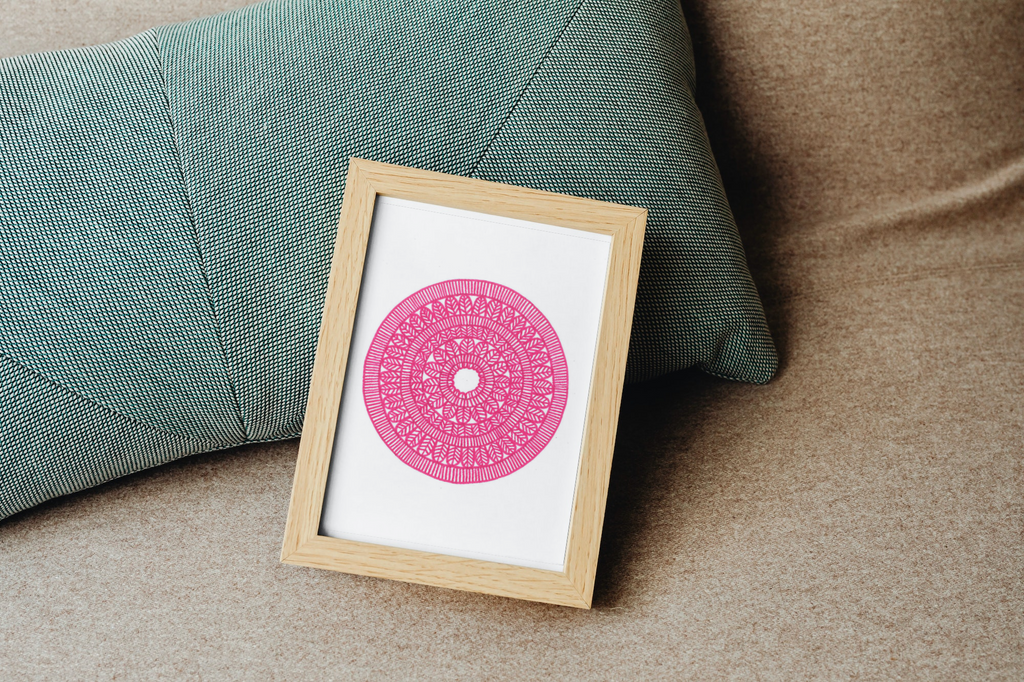 Blossom Pink – A5 Focus Mandala (Original Art)