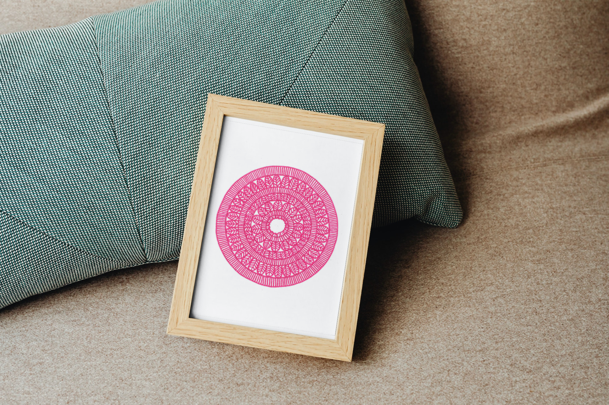 Blossom Pink – A5 Focus Mandala (Original Art)