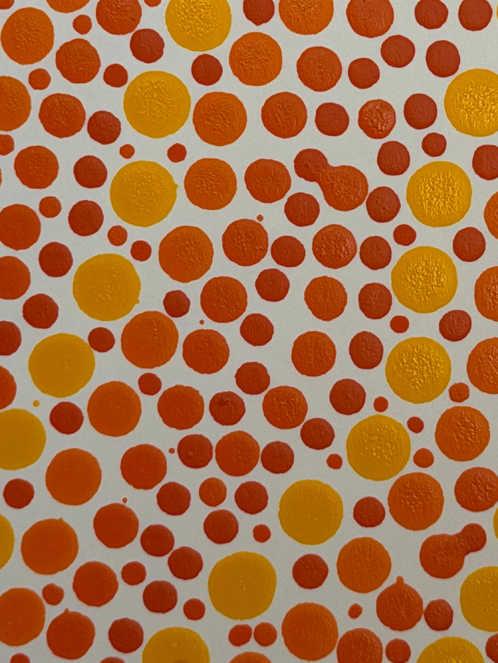 Flowing Constellation Dots: Yellow and Orange