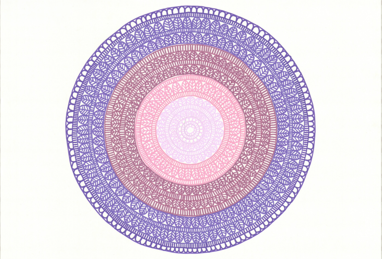 Harmony Spectrum – A2 Focus Mandala (Original Art)