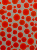 Flowing Constellation Dots: Luminous Orange Tones