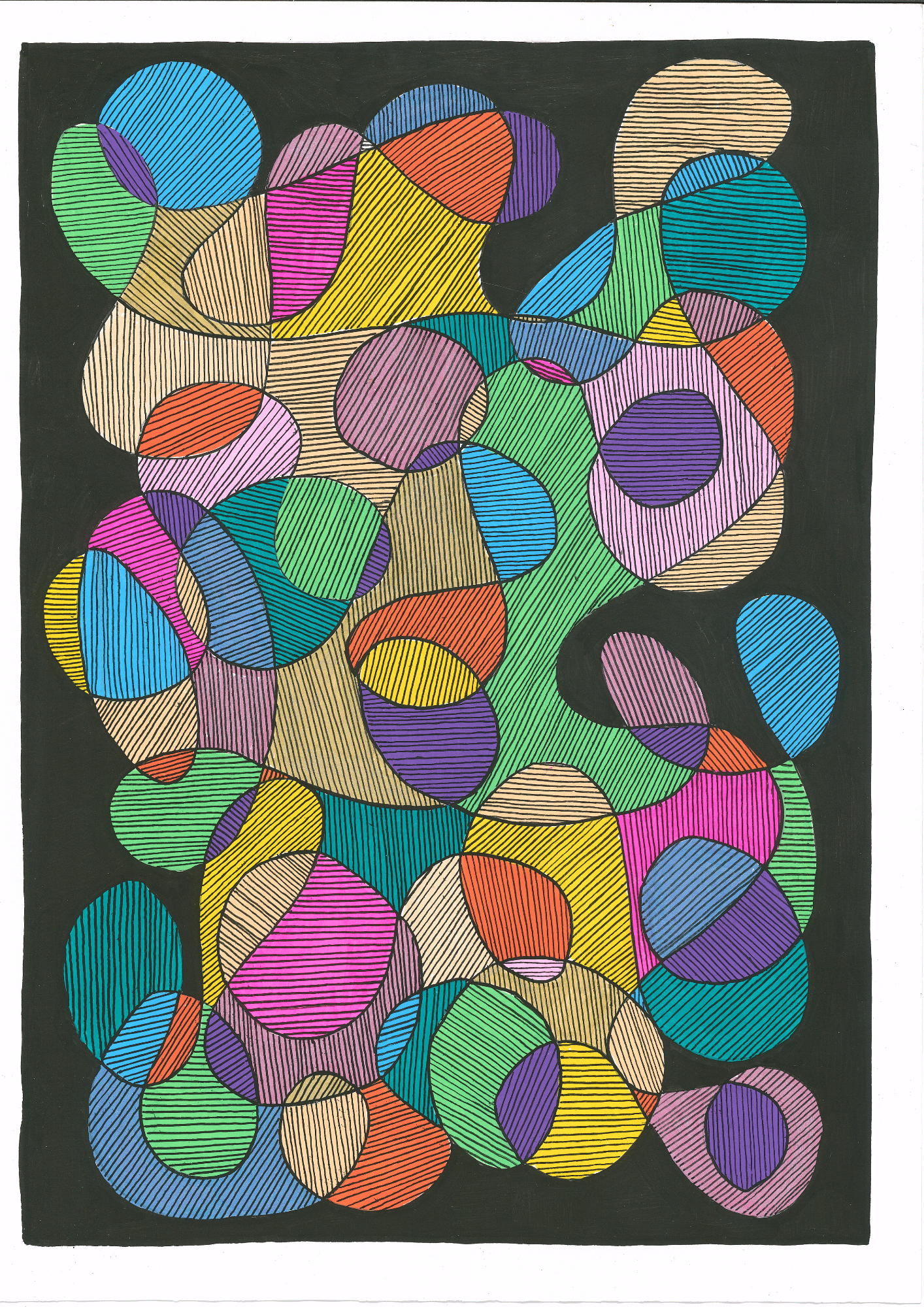 Vibrant Spectrum – A3 Organic Flow Abstract