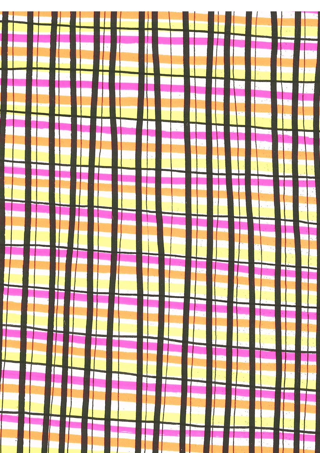 Soft Grid Flow - A3 Original Abstract Linework