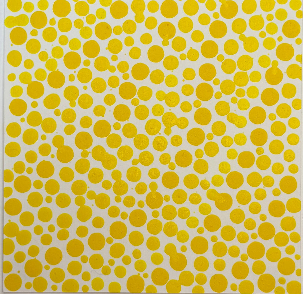 Flowing Constellation Dots: Shades of Yellow