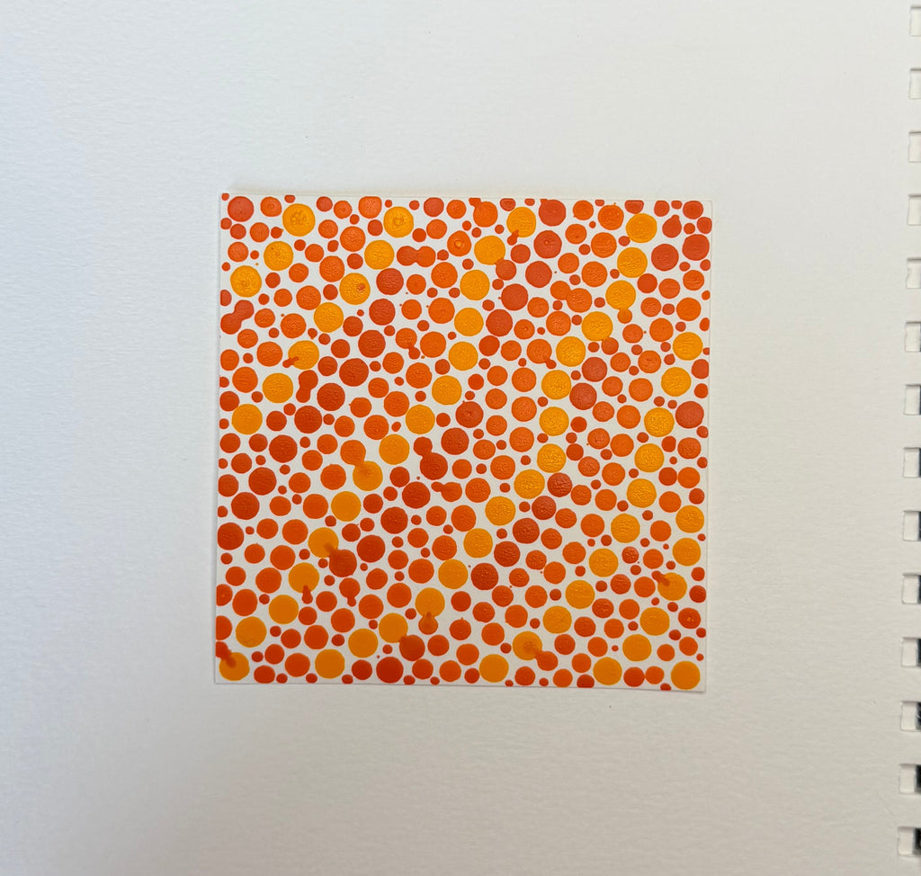 Flowing Constellation Dots: Shades of Orange