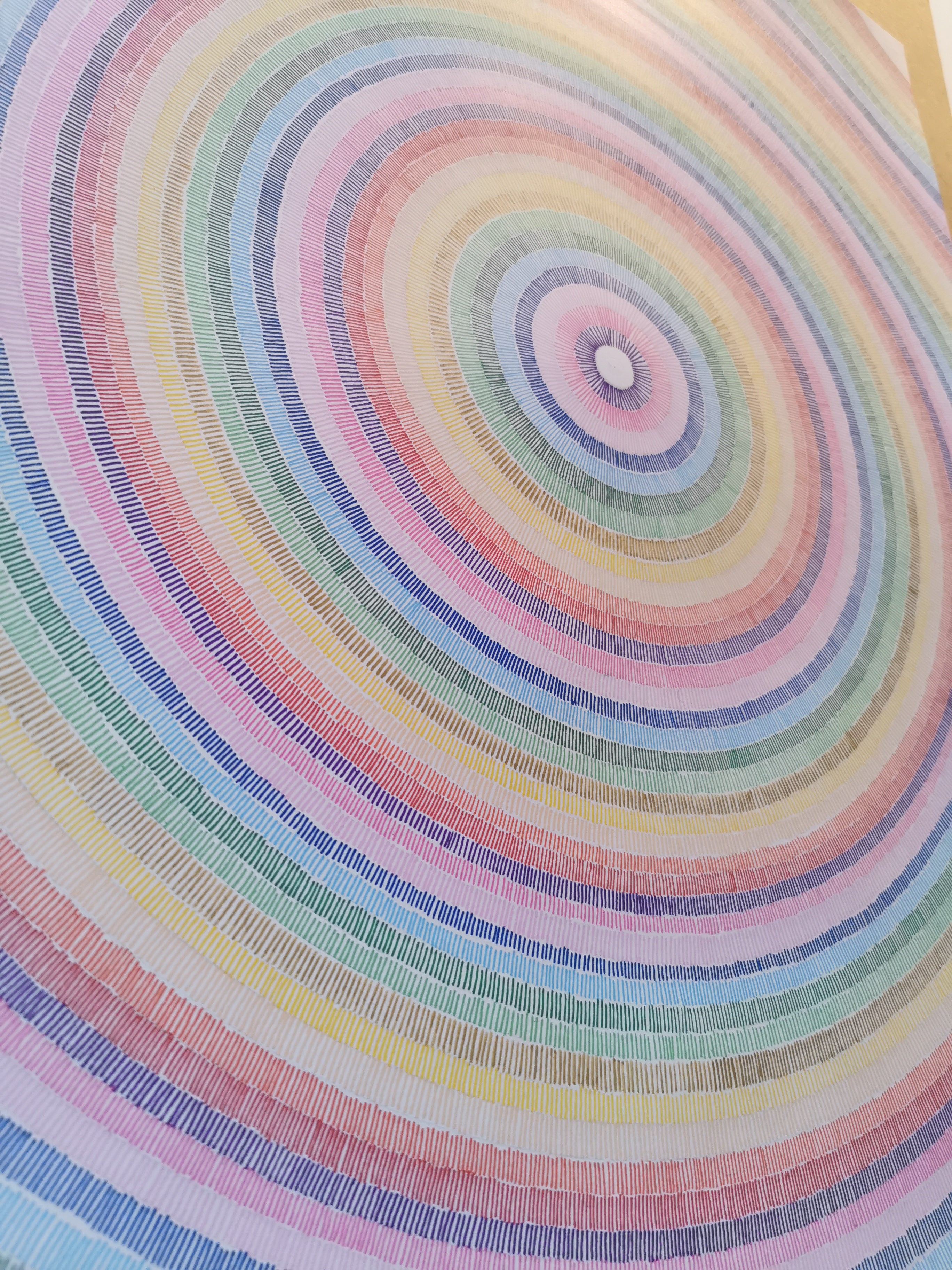 Spectrum Mandala– A2 Hand-Drawn Acrylic Marker Art – Anchal
