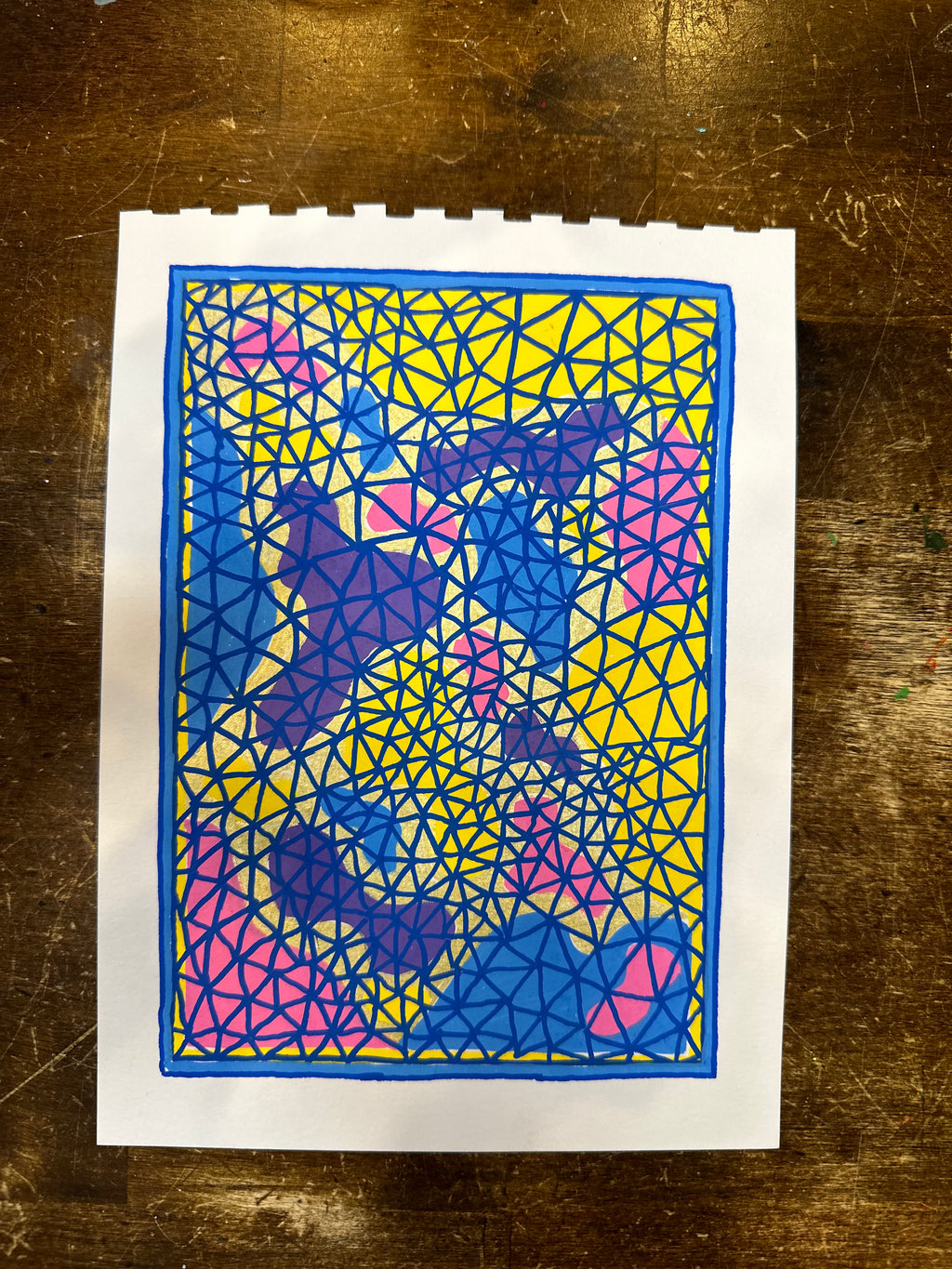 Moments of Stillness No. 11: Geometric Colour Bloom