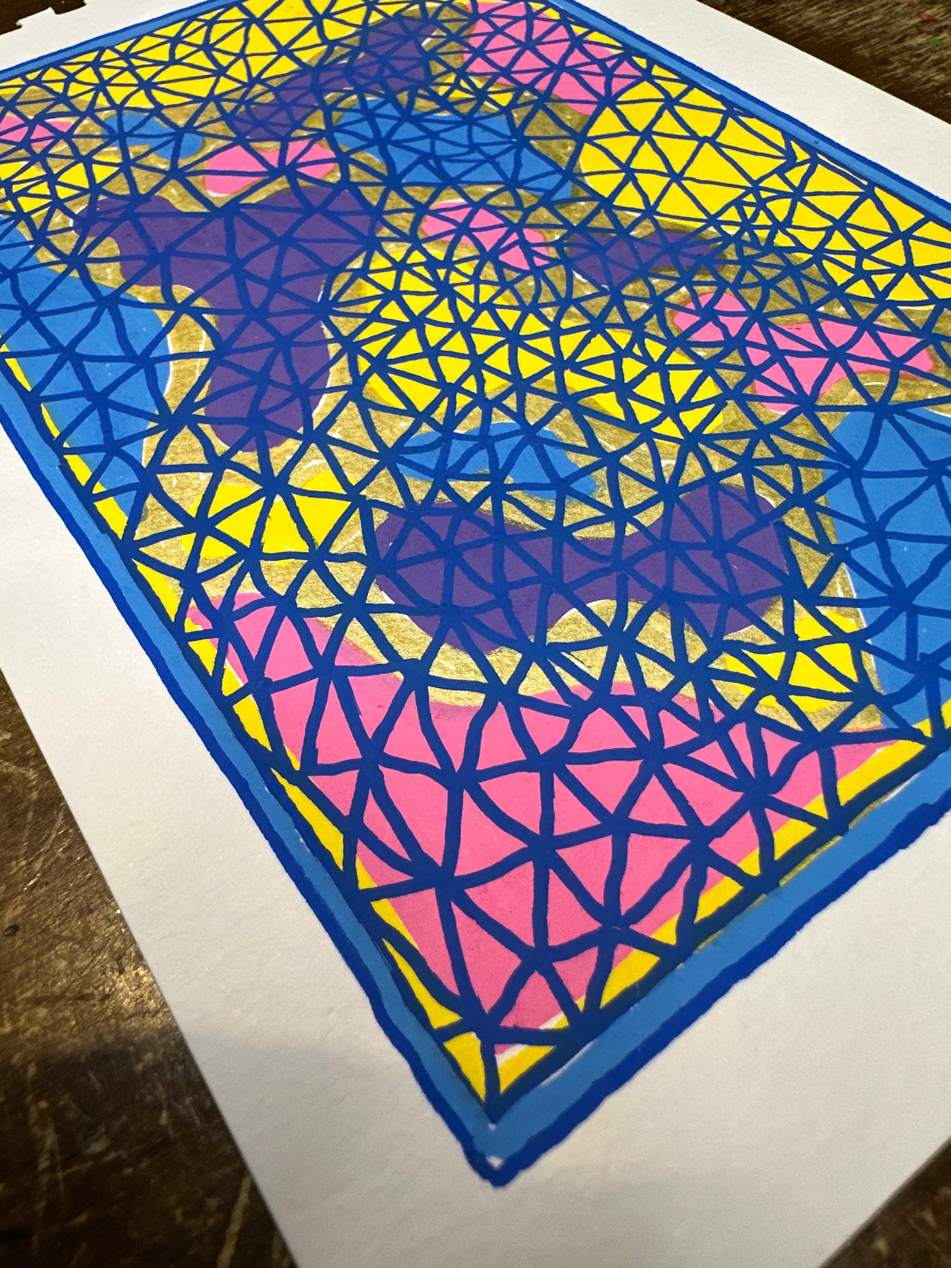 Moments of Stillness No. 11: Geometric Colour Bloom