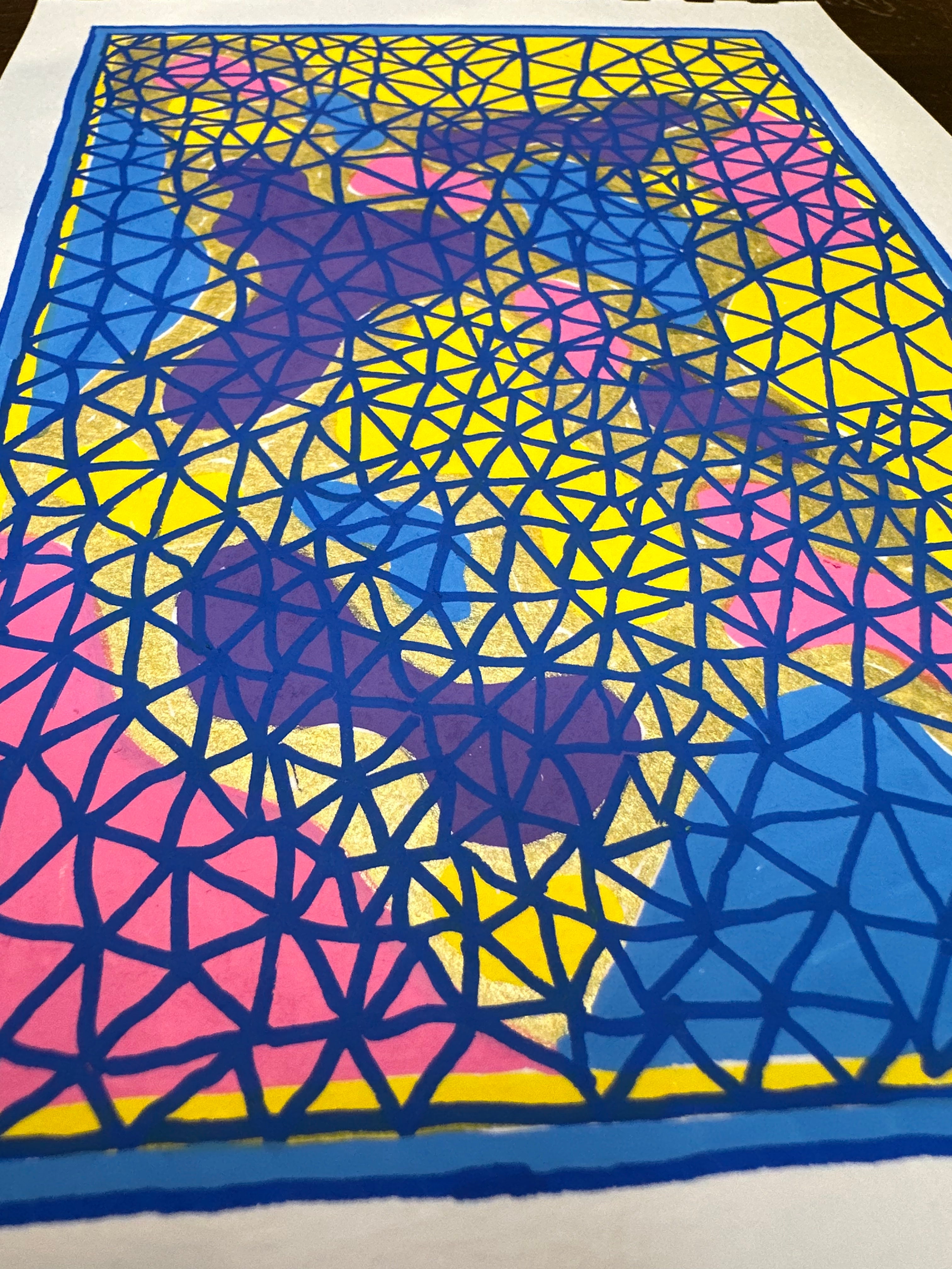 Moments of Stillness No. 11: Geometric Colour Bloom