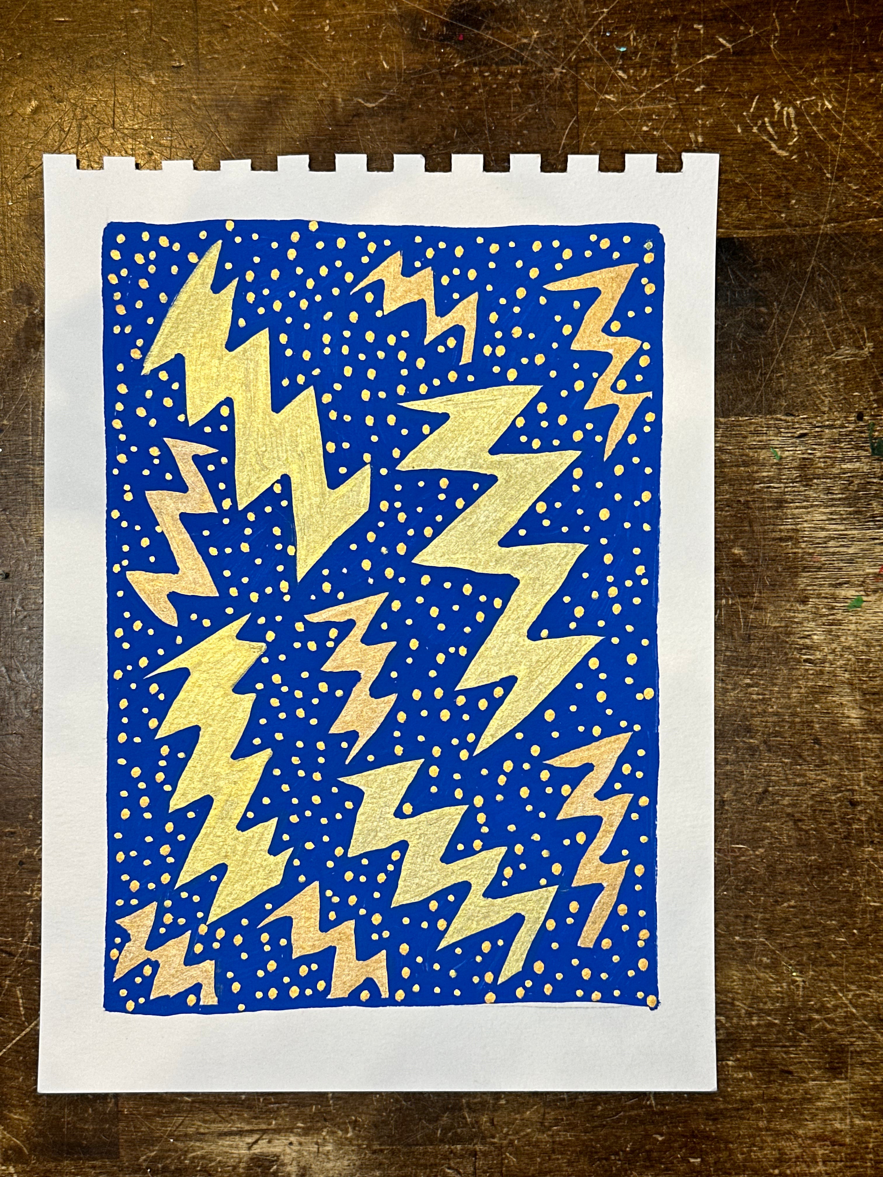 Moments of Stillness No. 13: Gold Lightning