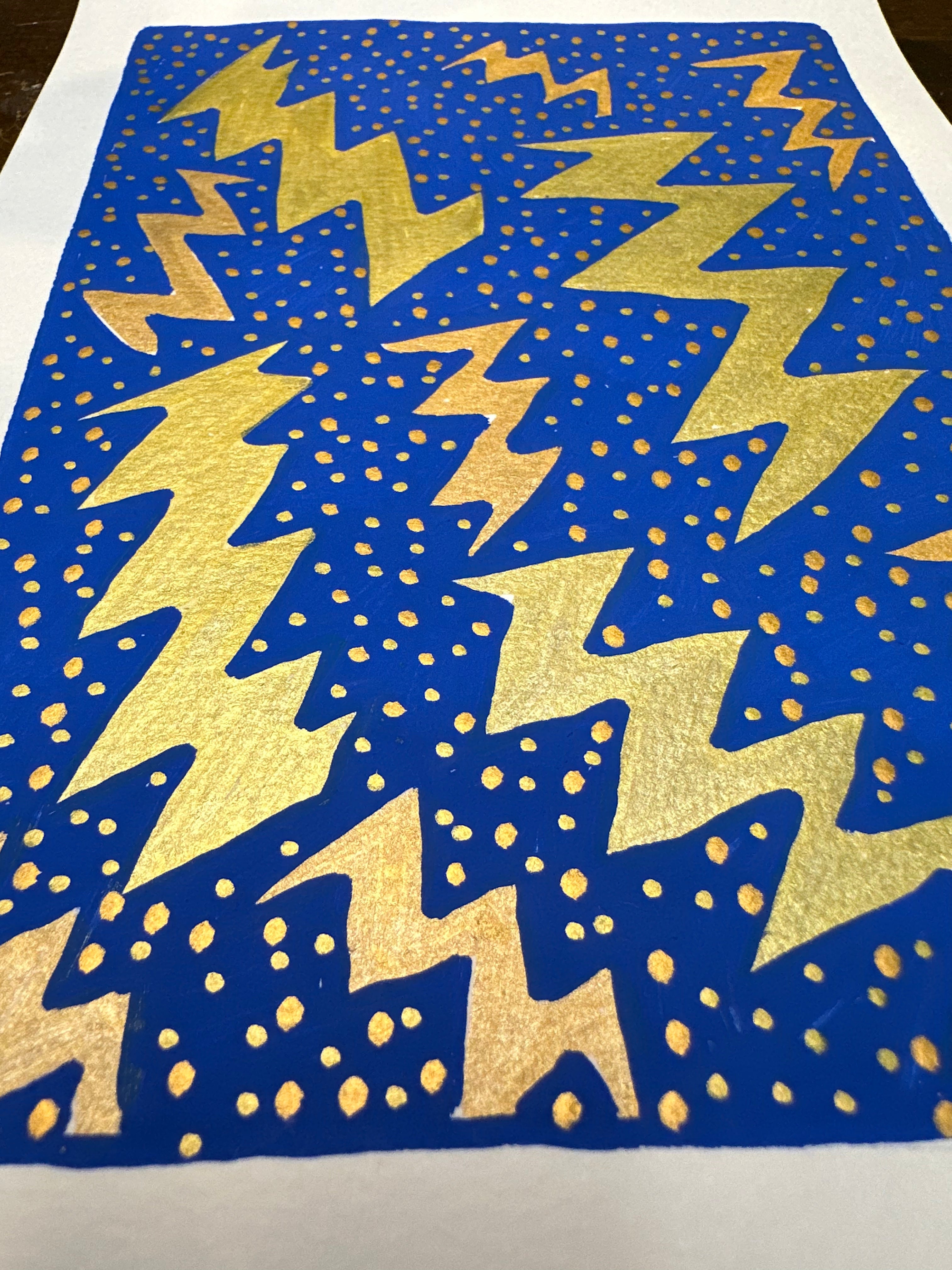 Moments of Stillness No. 13: Gold Lightning