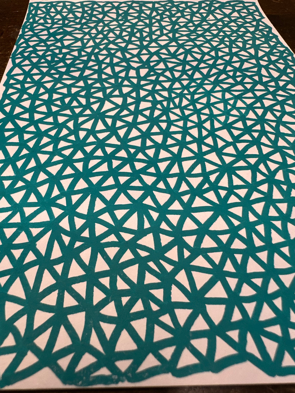 Moments of Stillness No. 12: Teal Triangles